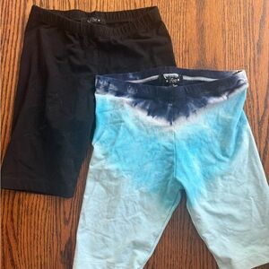 Soft  Black and Blue Tie-Dye Shorts